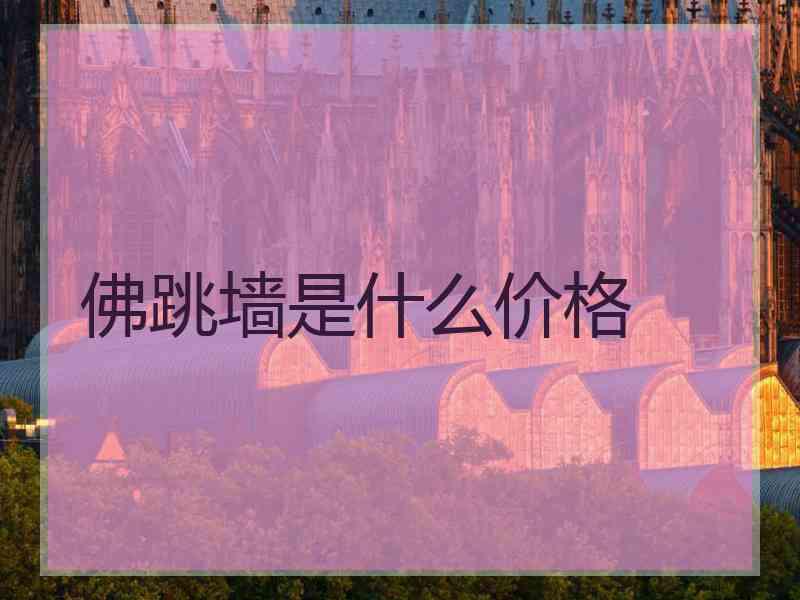 佛跳墙是什么价格