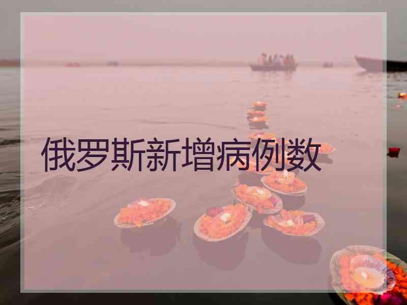 俄罗斯新增病例数