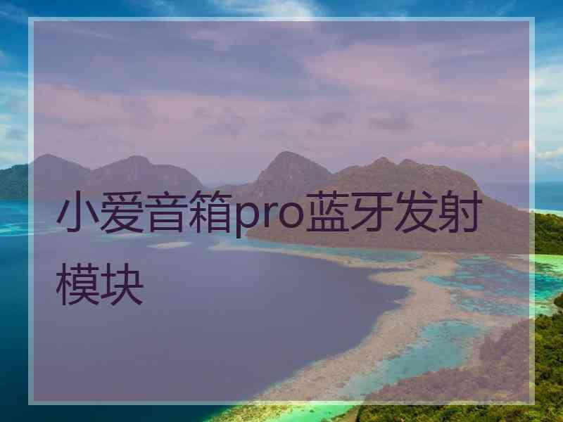 小爱音箱pro蓝牙发射模块