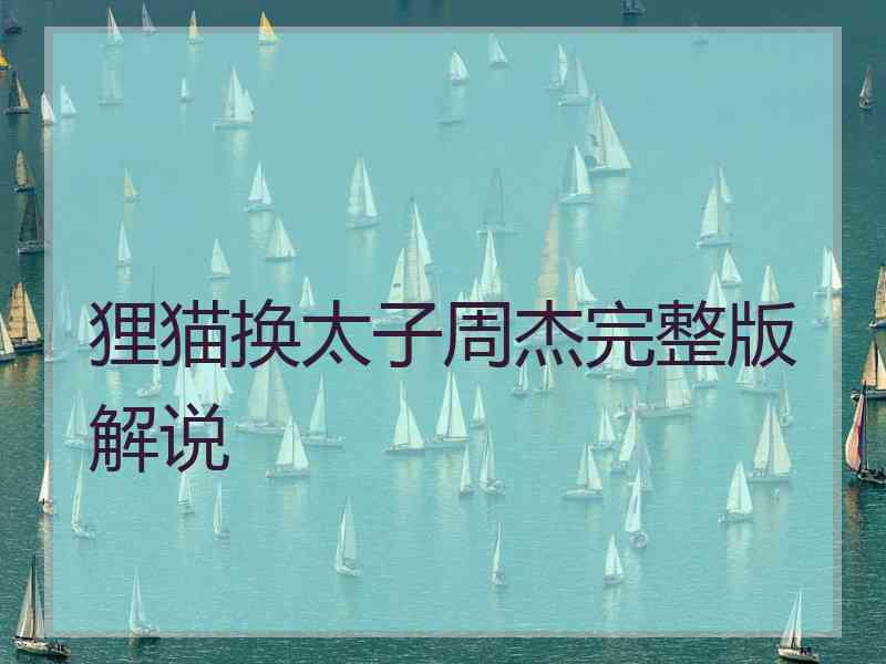 狸猫换太子周杰完整版解说