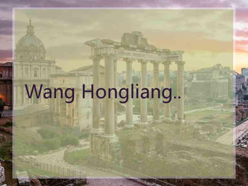Wang Hongliang..