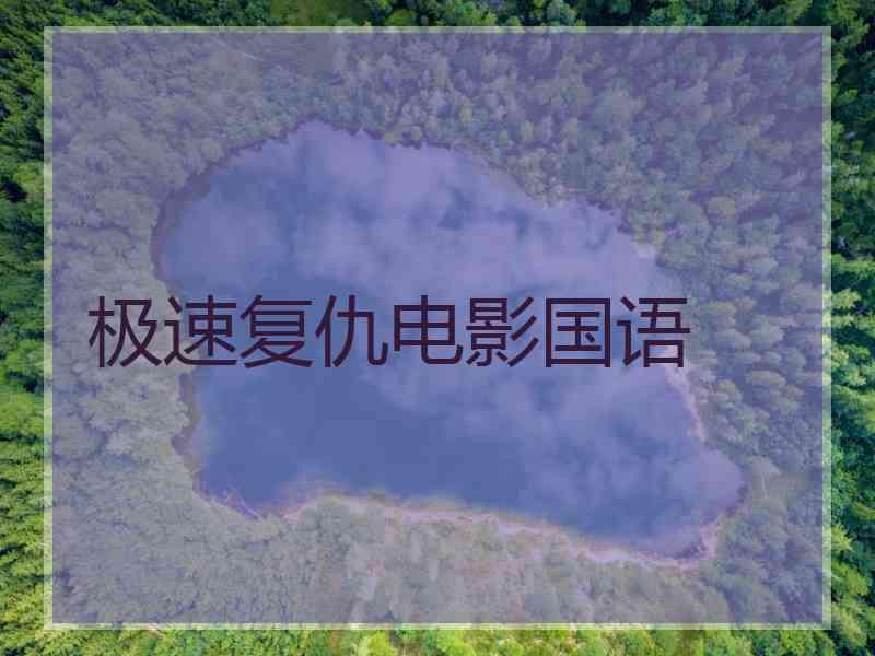 极速复仇电影国语