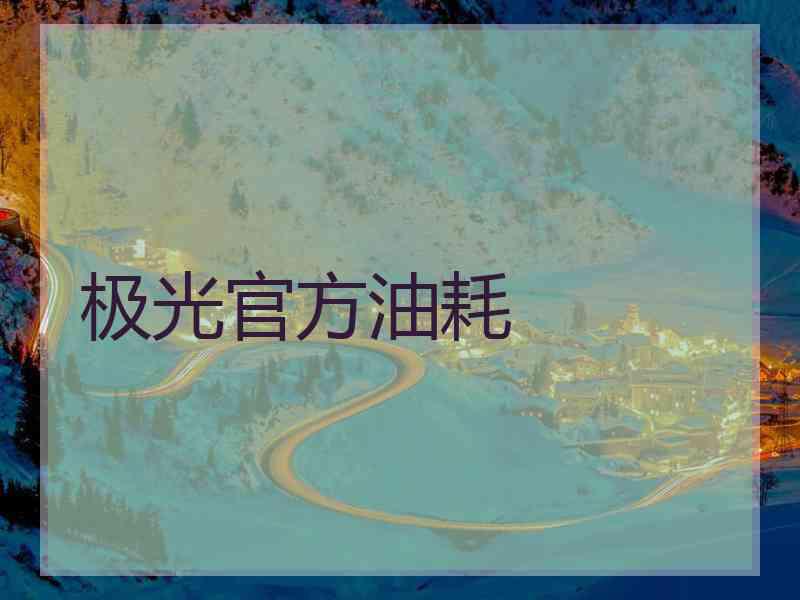 极光官方油耗