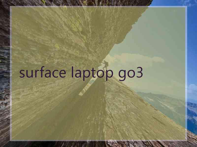 surface laptop go3