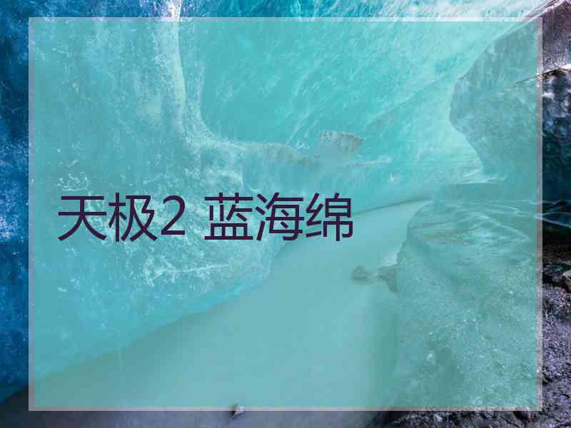 天极2 蓝海绵