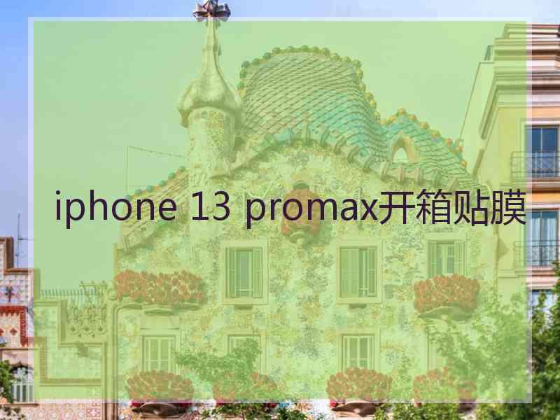 iphone 13 promax开箱贴膜