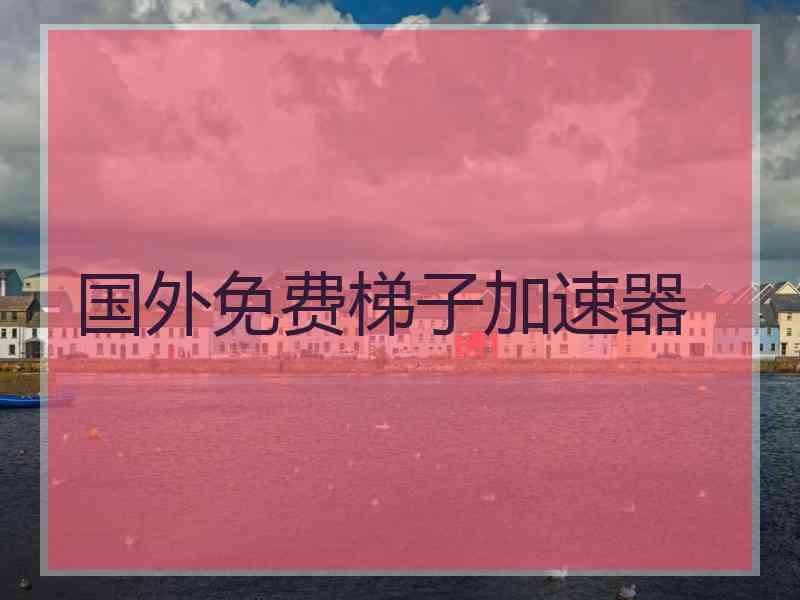 国外免费梯子加速器