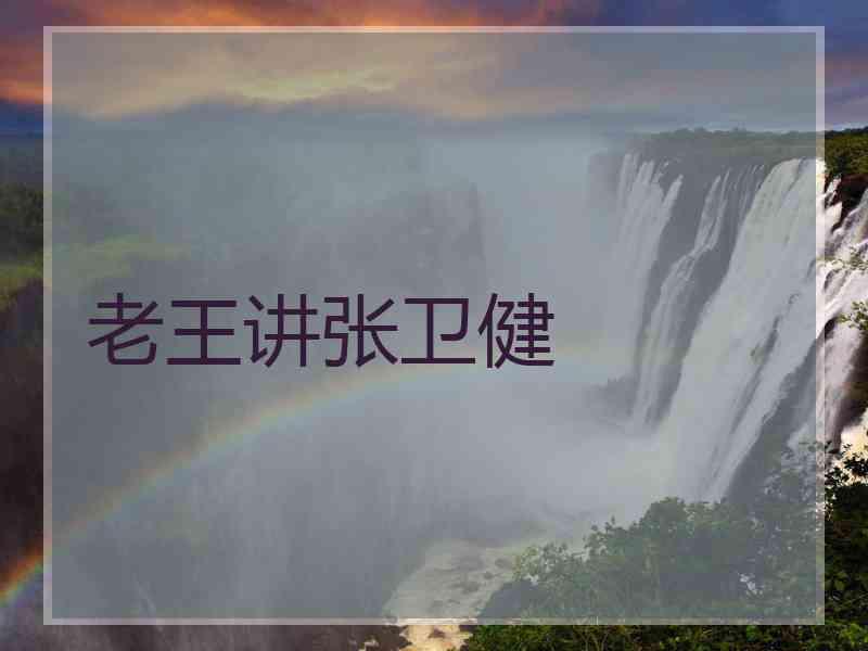 老王讲张卫健