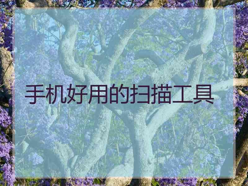 手机好用的扫描工具