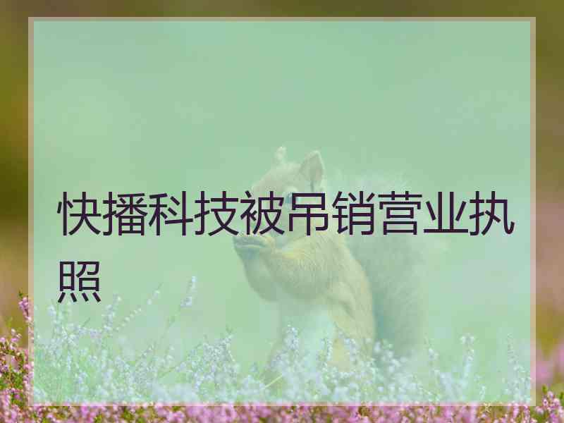 快播科技被吊销营业执照