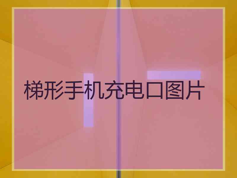 梯形手机充电口图片
