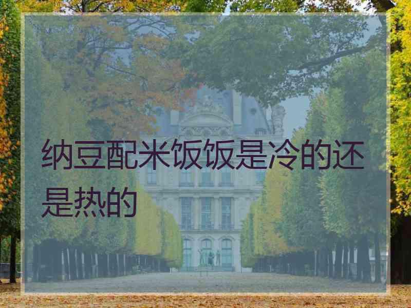 纳豆配米饭饭是冷的还是热的