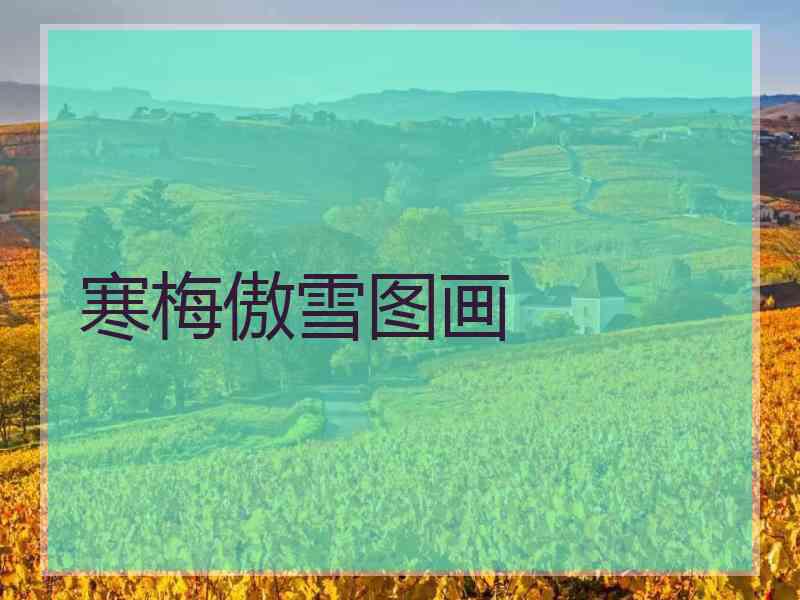 寒梅傲雪图画
