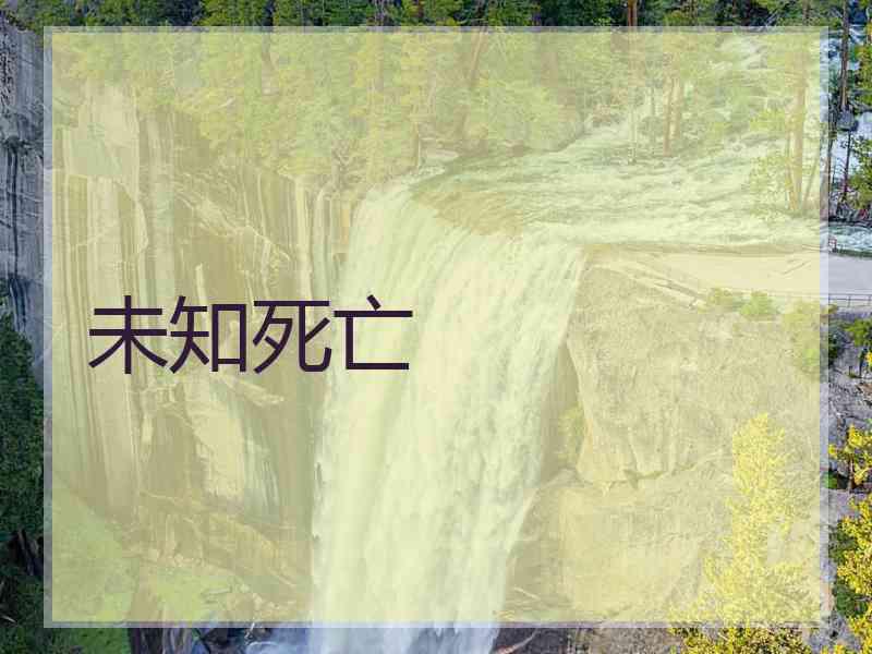 未知死亡