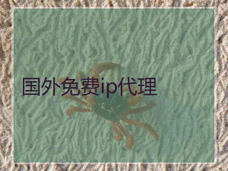 国外免费ip代理