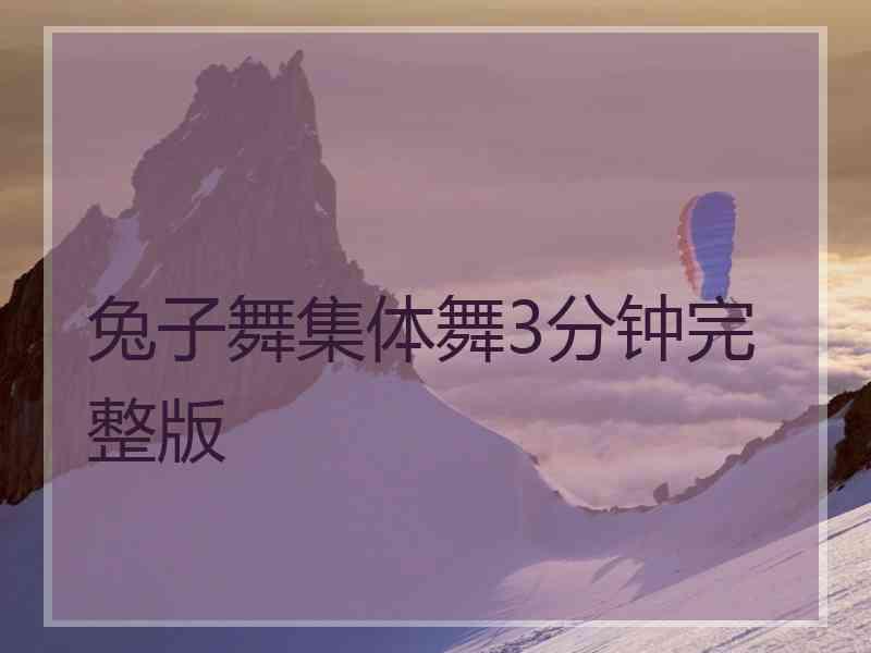 兔子舞集体舞3分钟完整版