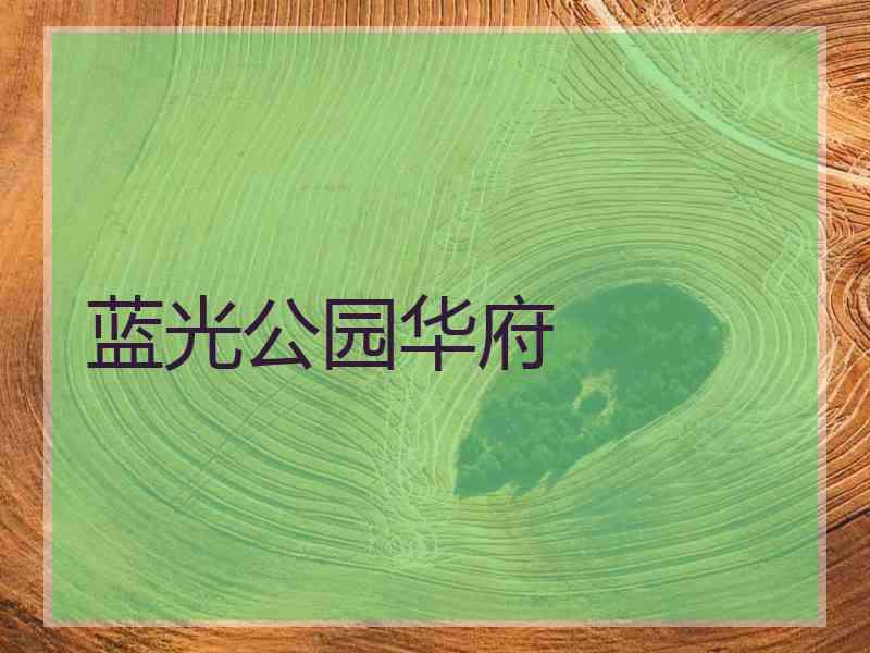 蓝光公园华府