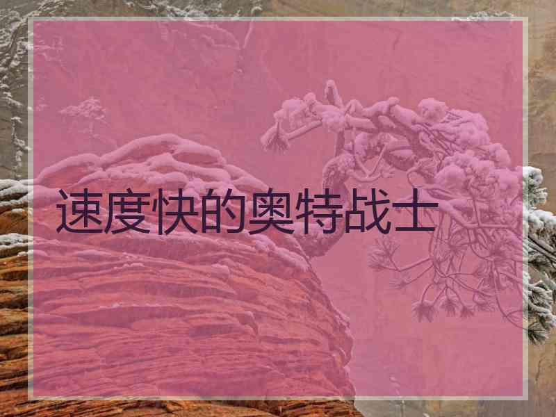 速度快的奥特战士