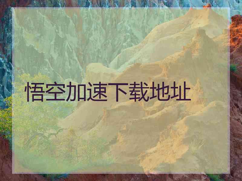 悟空加速下载地址