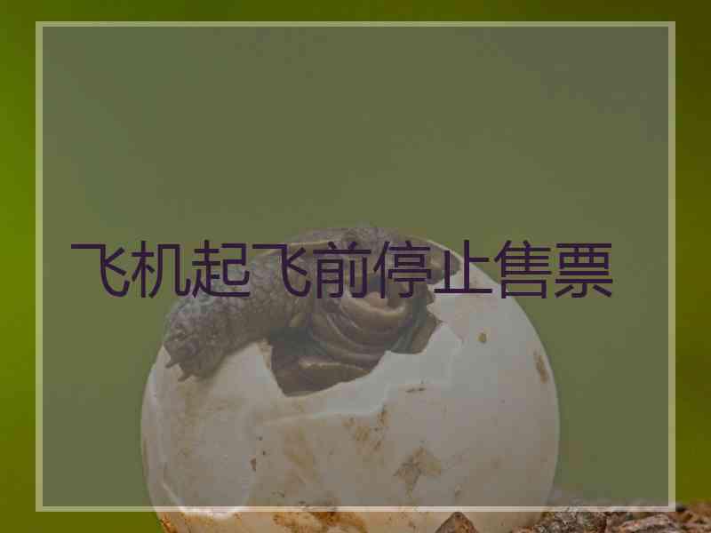 飞机起飞前停止售票