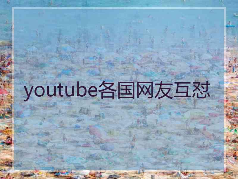 youtube各国网友互怼