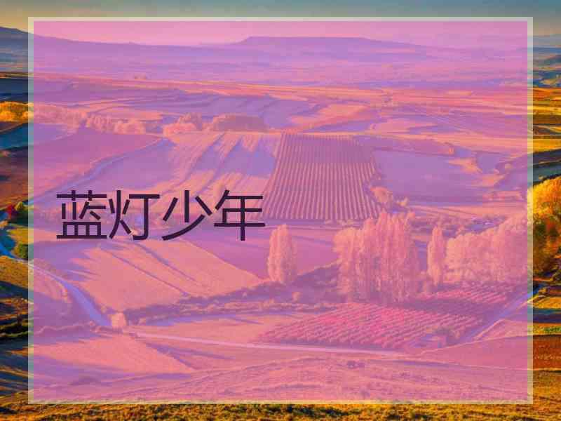 蓝灯少年