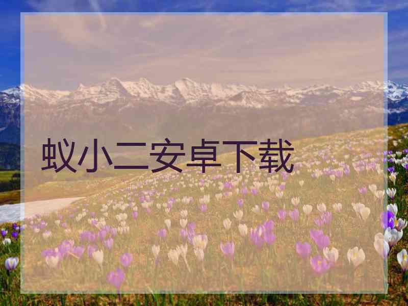 蚁小二安卓下载