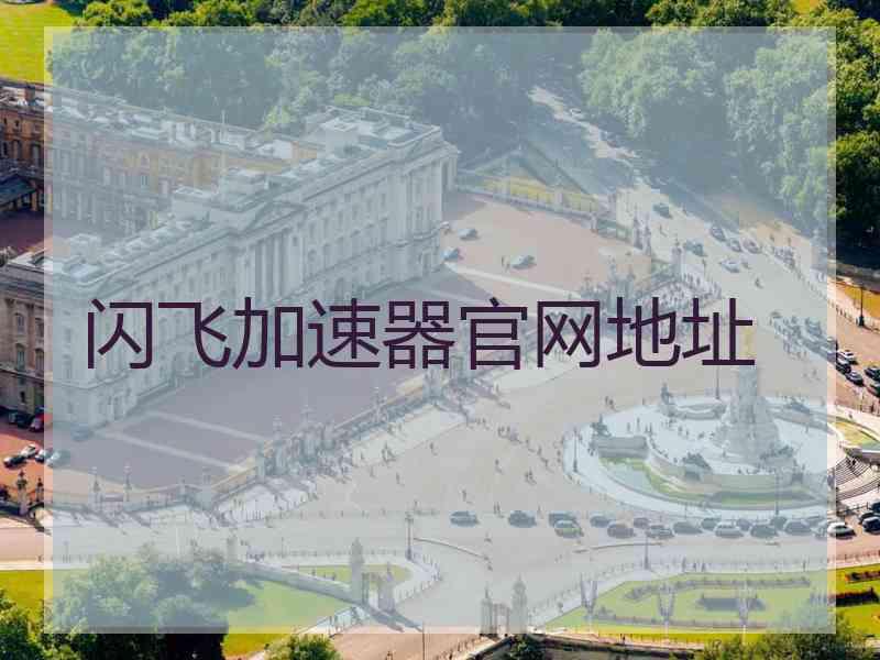 闪飞加速器官网地址
