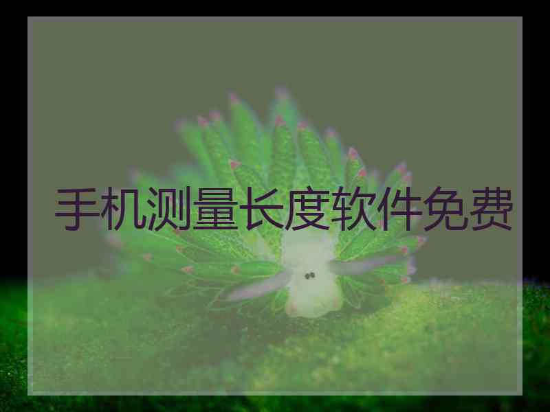 手机测量长度软件免费