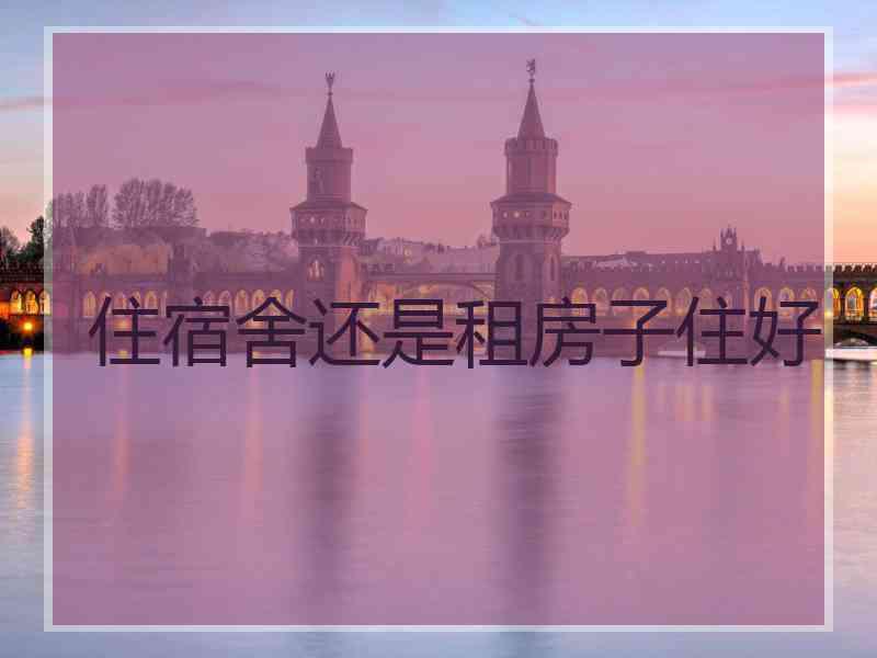 住宿舍还是租房子住好