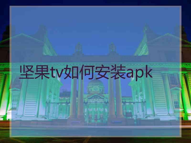 坚果tv如何安装apk