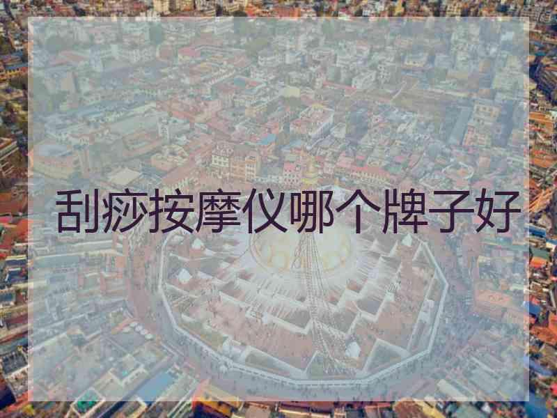 刮痧按摩仪哪个牌子好