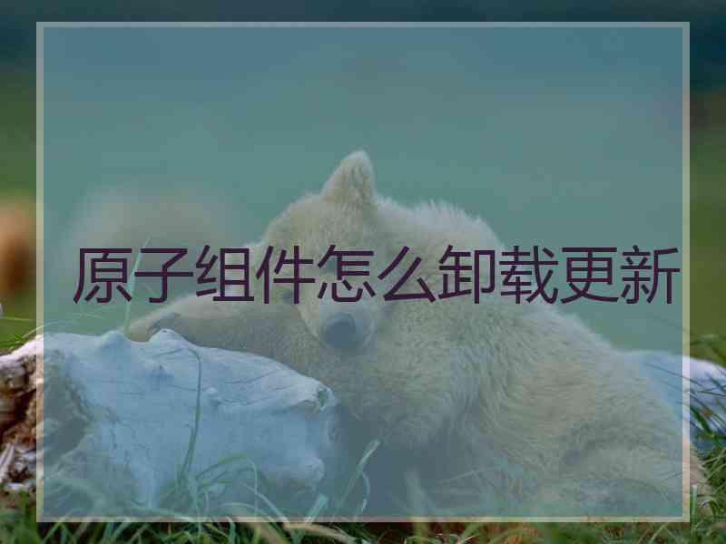 原子组件怎么卸载更新