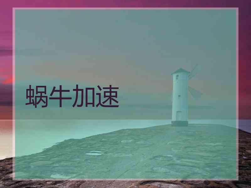 蜗牛加速