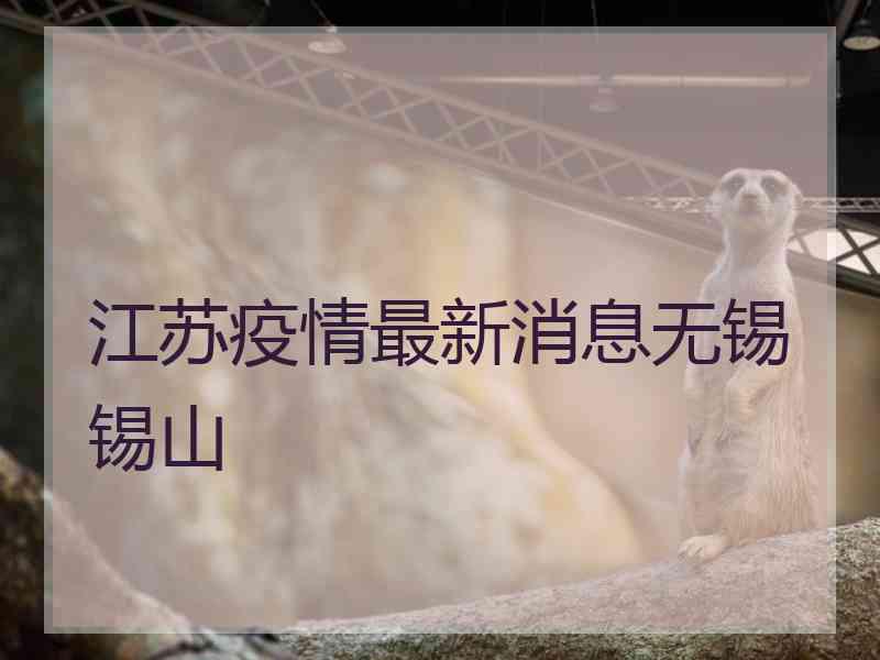 江苏疫情最新消息无锡锡山