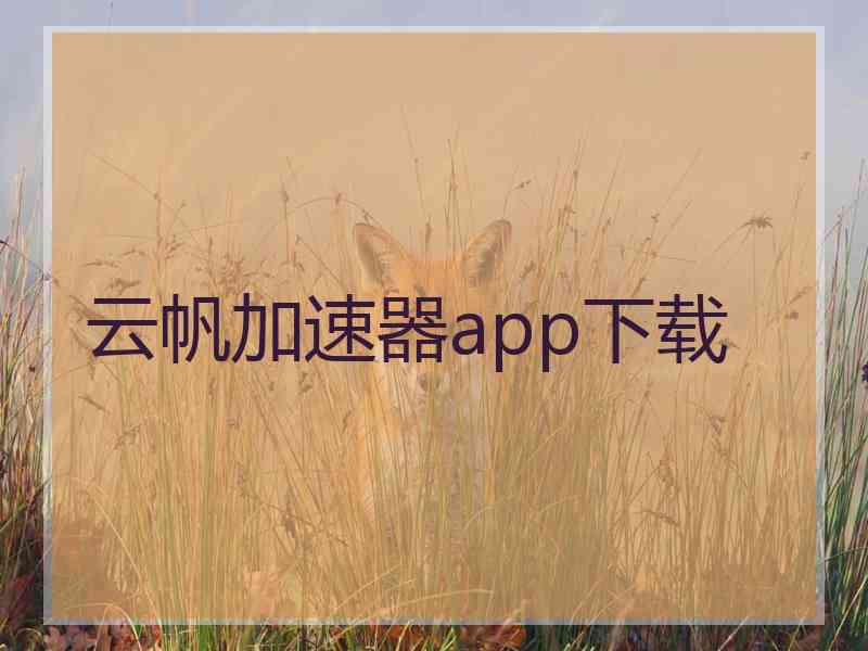 云帆加速器app下载