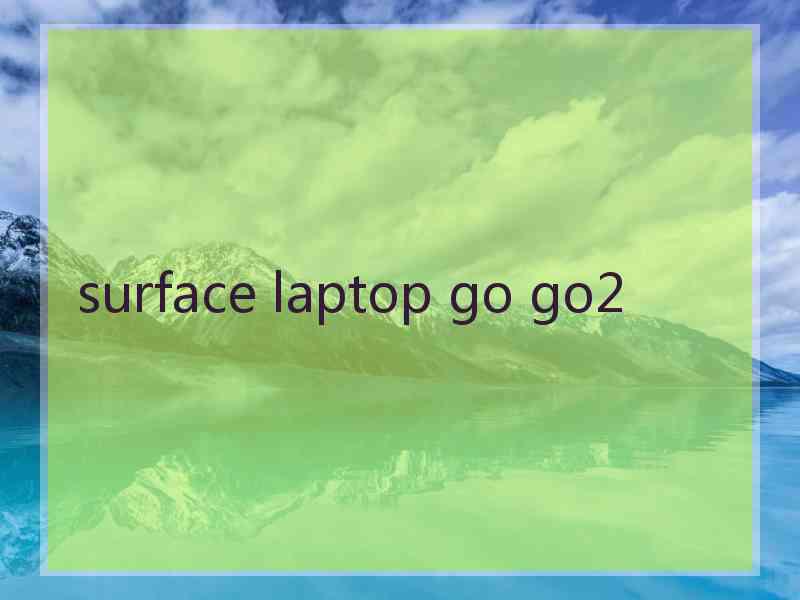 surface laptop go go2