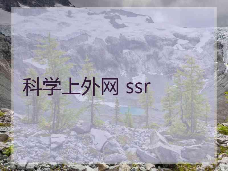 科学上外网 ssr