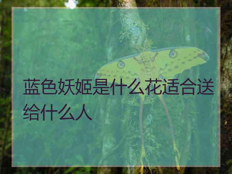 蓝色妖姬是什么花适合送给什么人