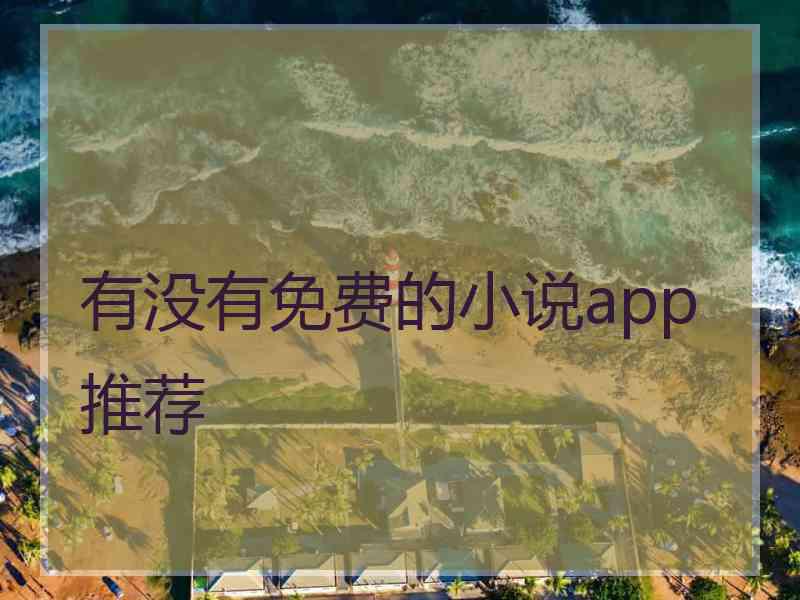 有没有免费的小说app推荐