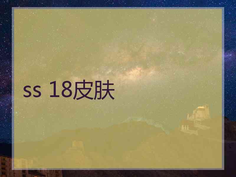 ss 18皮肤