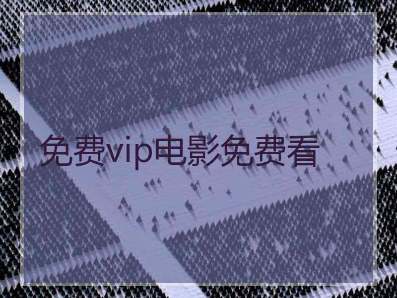 免费vip电影免费看