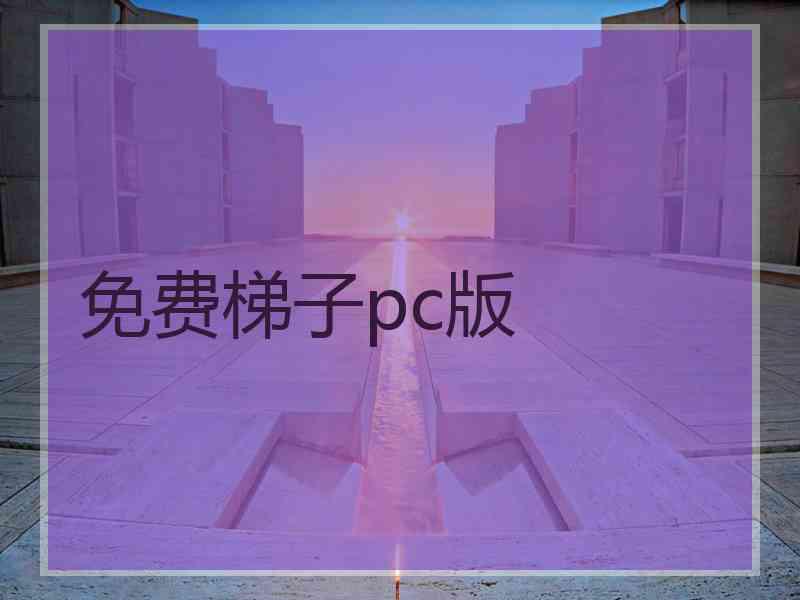 免费梯子pc版