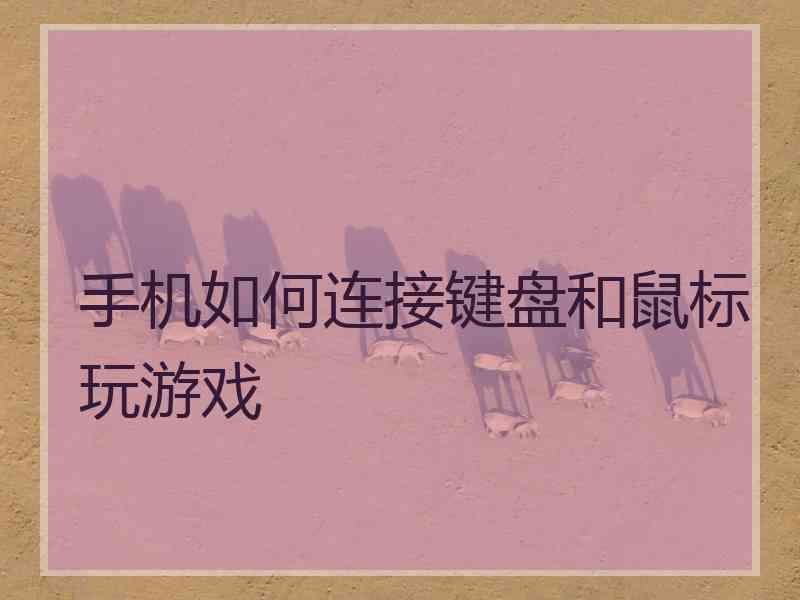 手机如何连接键盘和鼠标玩游戏