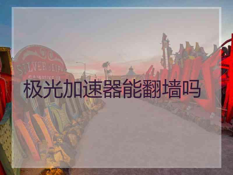 极光加速器能翻墙吗