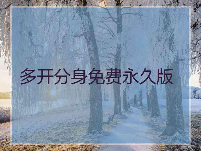 多开分身免费永久版
