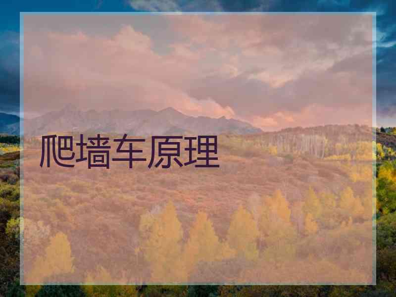 爬墙车原理