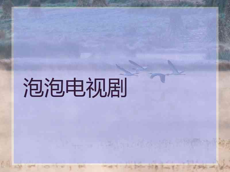 泡泡电视剧