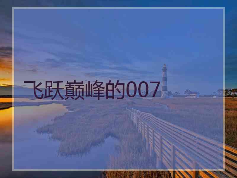 飞跃巅峰的007