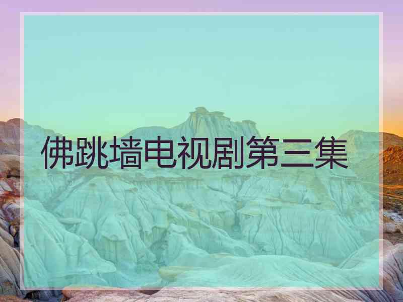 佛跳墙电视剧第三集